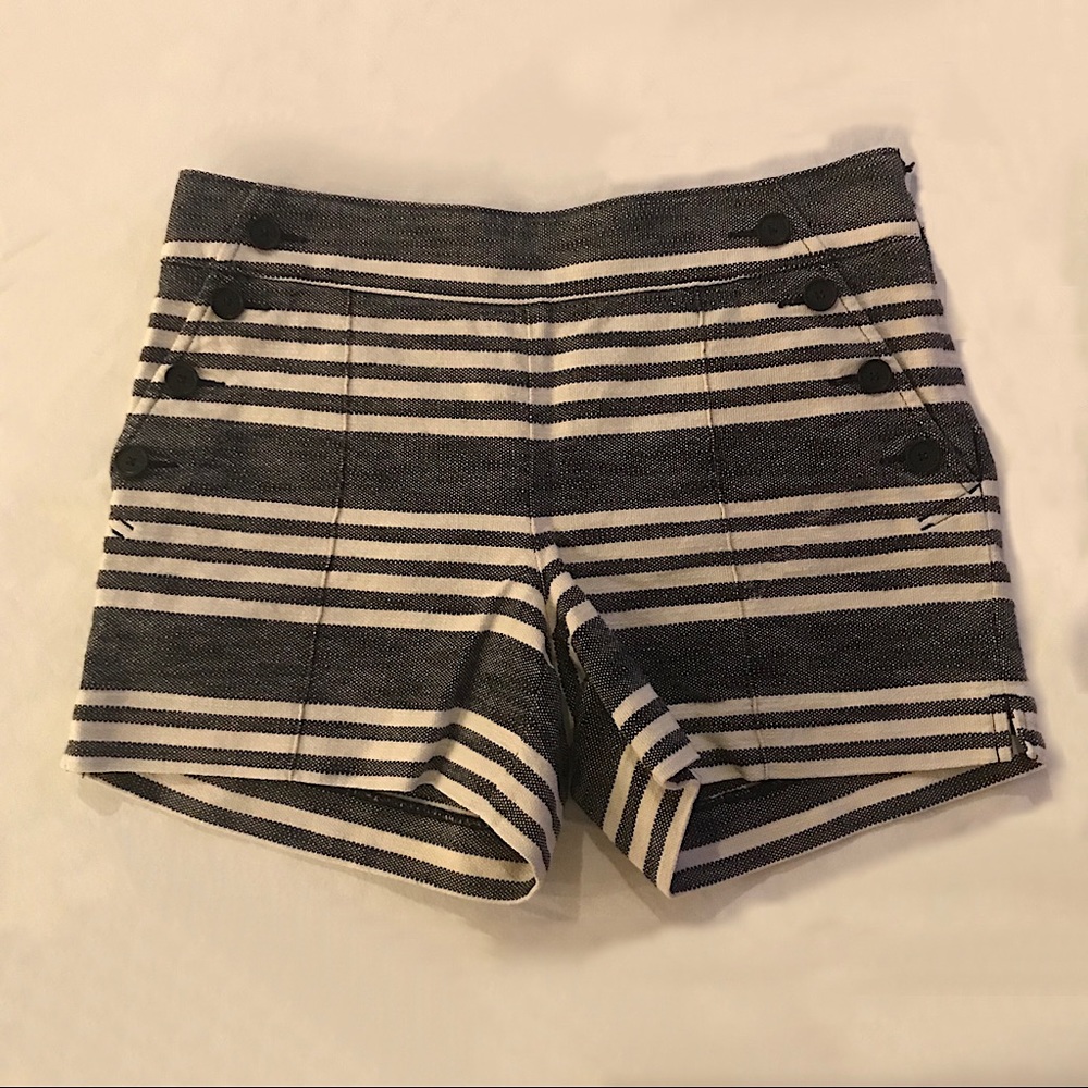 Ann Taylor Loft Women’s Striped Riviera Shorts size 2